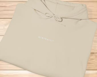 Minimalistischer Hoodie, Unisex Gemütliches Baumwoll-Polyester-Sweatshirt