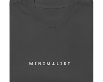 Übergroßes minimalistisches gesticktes Hemd