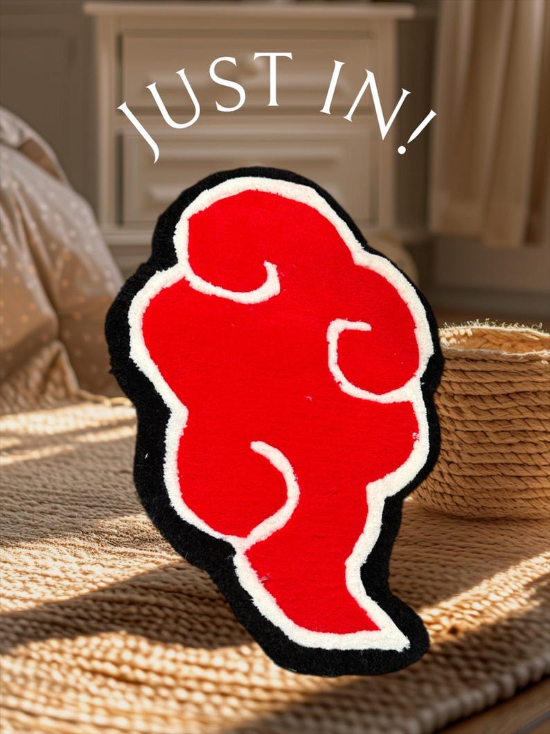 Akatsuki Cloud Rug – Handmade Tufted Anime Rug - Etsy