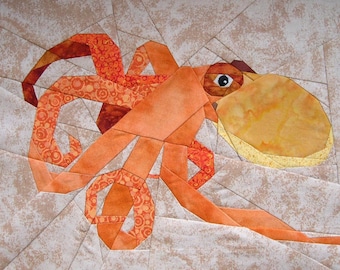 Oktopus Paperpiecing Muster