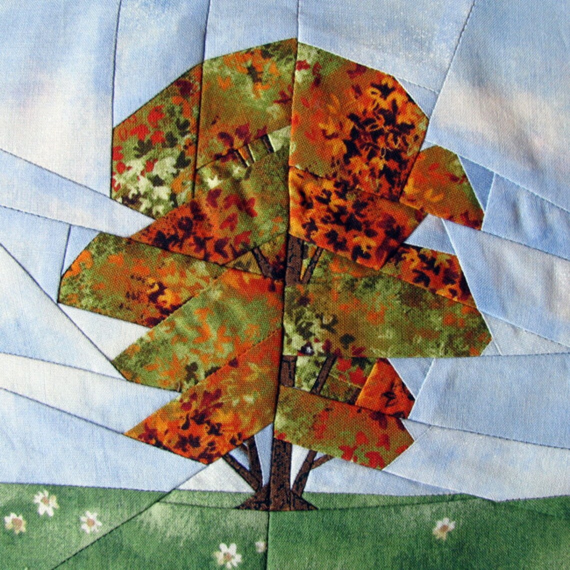 Tree Paper Piecing Trees Paper Piecing Set 1 - Etsy