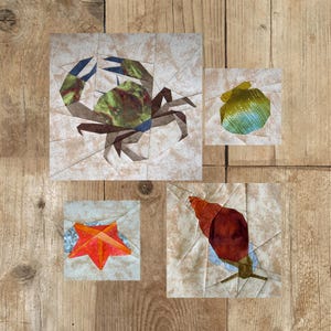 Meeresbewohner Paperpiecing Set 2