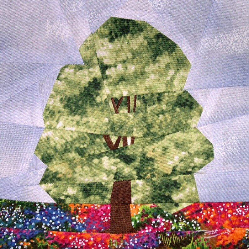 Tree Paper Piecing Trees Paper Piecing Set 1 - Etsy