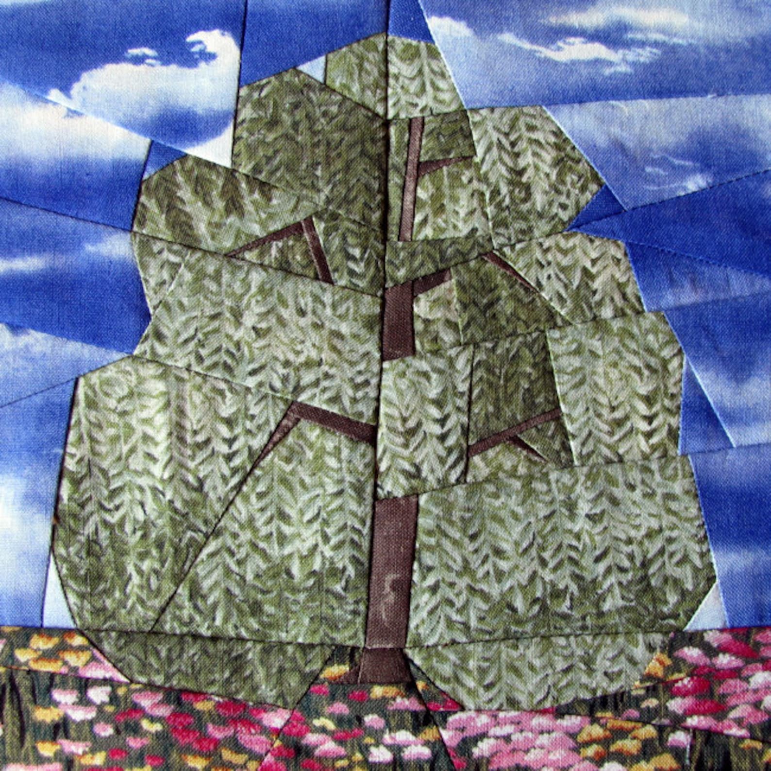 Tree Paper Piecing Trees Paper Piecing Set 1 - Etsy