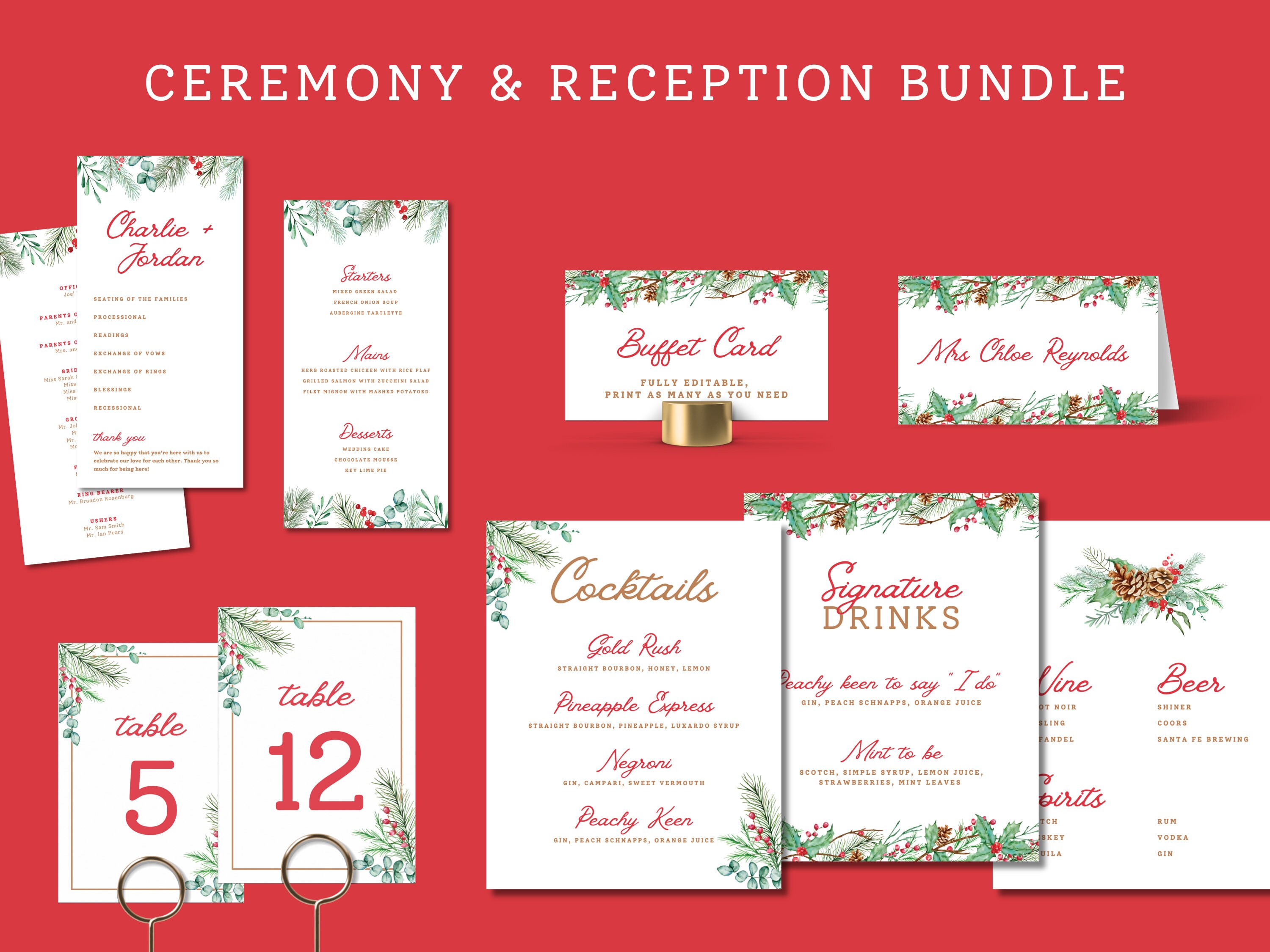 classic-christmas-buffet-food-cards-printable-templates-editable