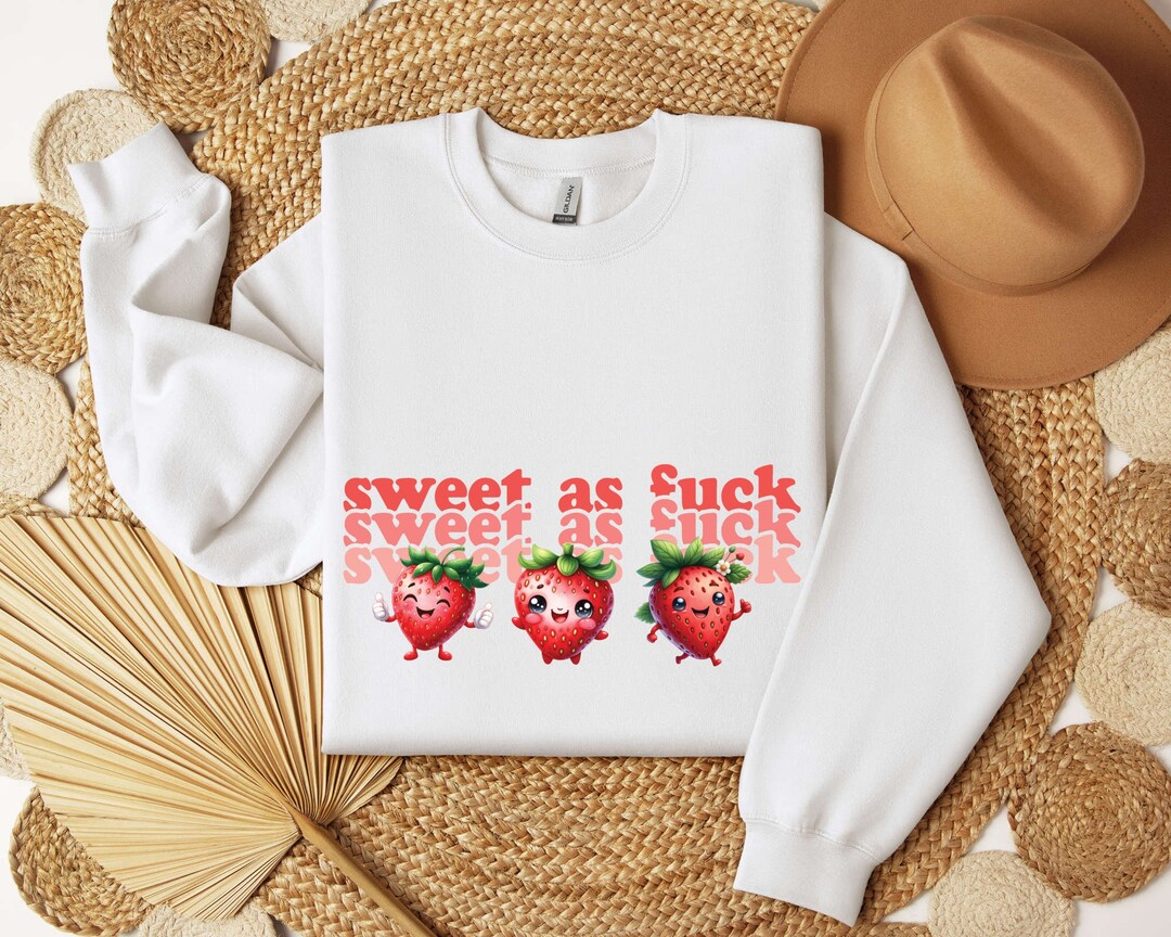 Kawaii Strawberry Pup Cakes Sweater