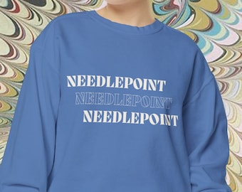 Naaldpunt Naaldpunt Sweatshirt | Comfort kleuren schattig sweatshirt, Needlepointer Gift, Needlepoint Gift, NDLPT