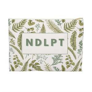 Needlepoint Project Bag - NDLPT, Green Ferns | Needlepointer stash bag, NDLPT project pouch, Needlepoint bag