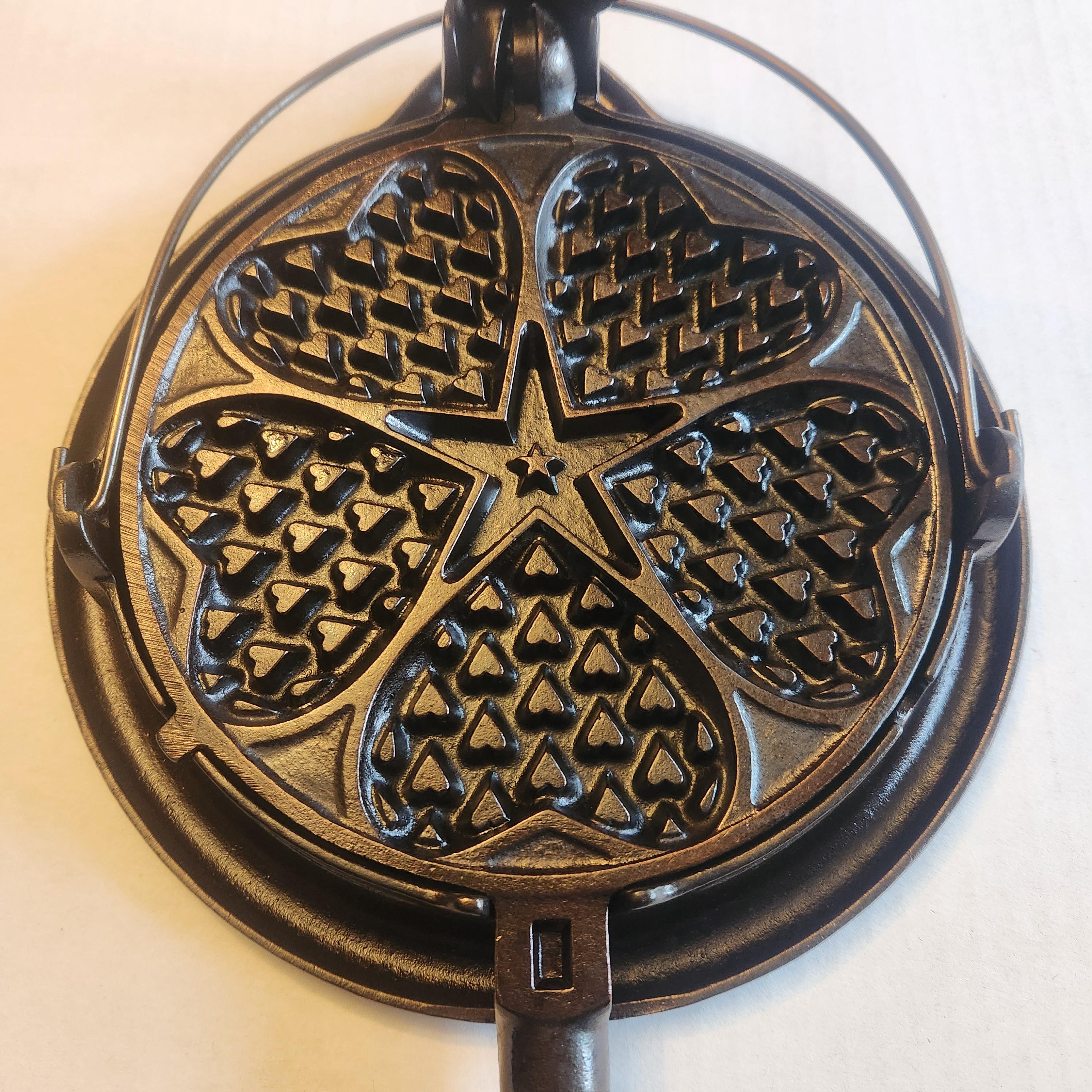 グリスウォルド ワッフルアイロン ハート JULY.11.1922 Griswold Heart & Star Waffle Iron No. 18 - Etsy