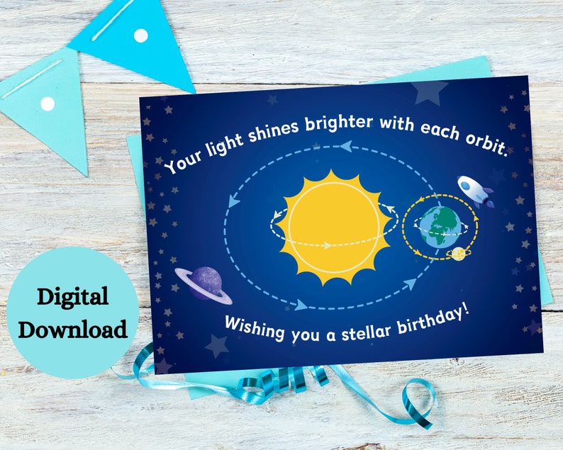 Printable Birthday Card, Instant Download, Digital Download, Print at ...
