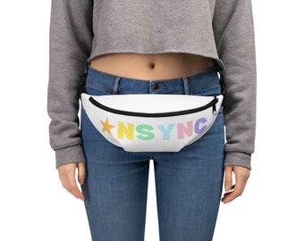 NSYNC Rainbow Lettering Fanny Pack, Concert Merchandise, 90s Fan Bag