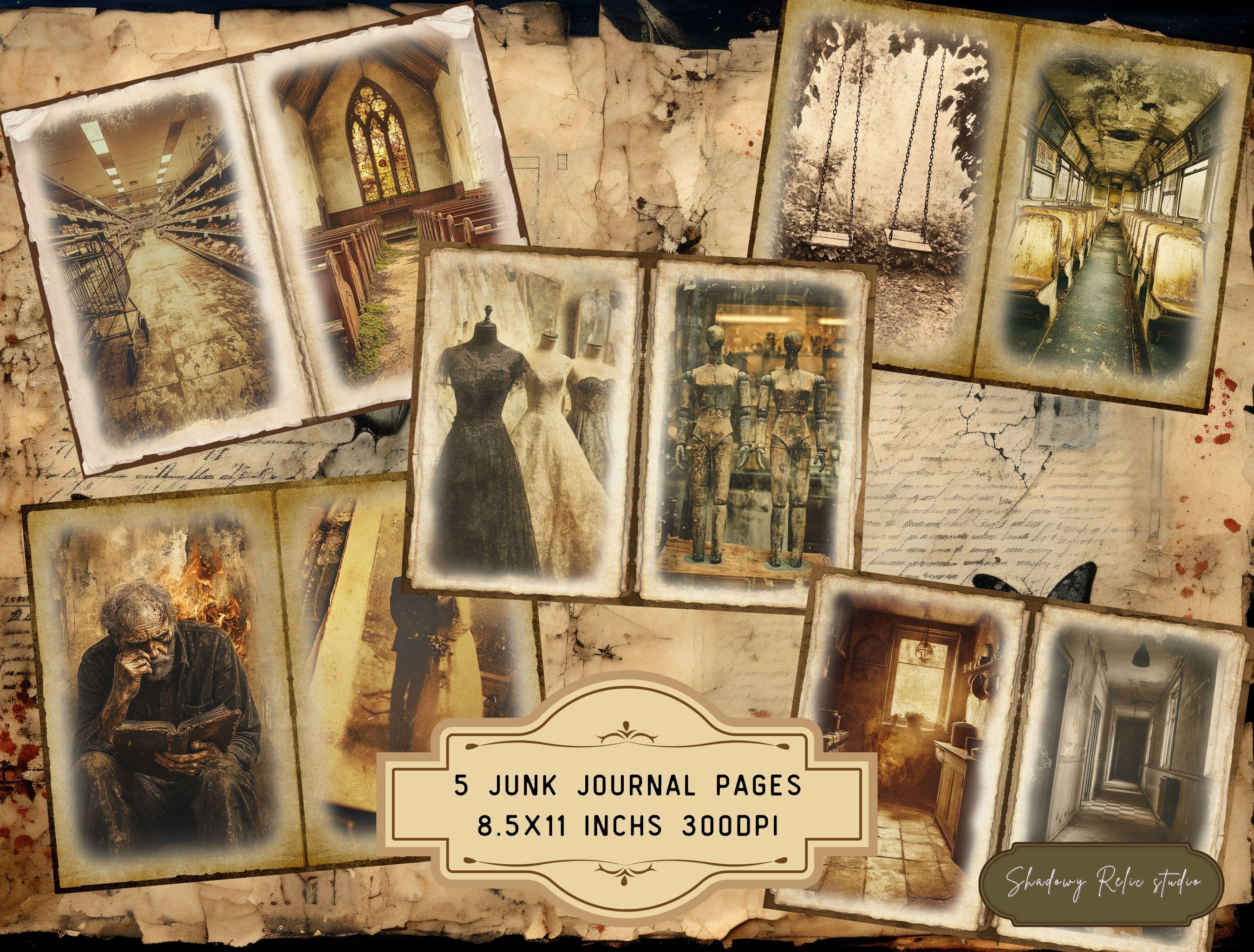 Post Apocalyptic Junk Journal Kit, Gothic Survival Ephemera, Apocalypse ...
