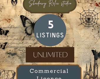 UNLIMITED COMMERCIAL LICENSE: 5 products/listings