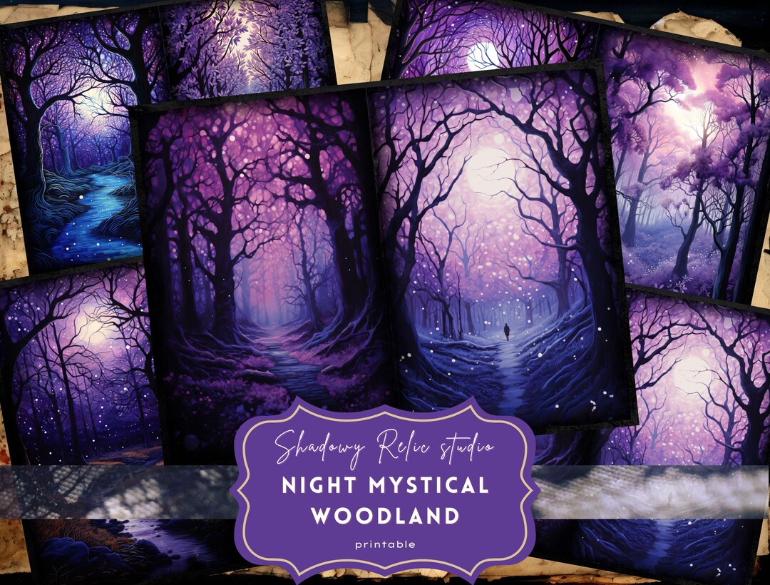Gothic Mystical Woodland Junk Journal Pages Gothic Printable Pages ...