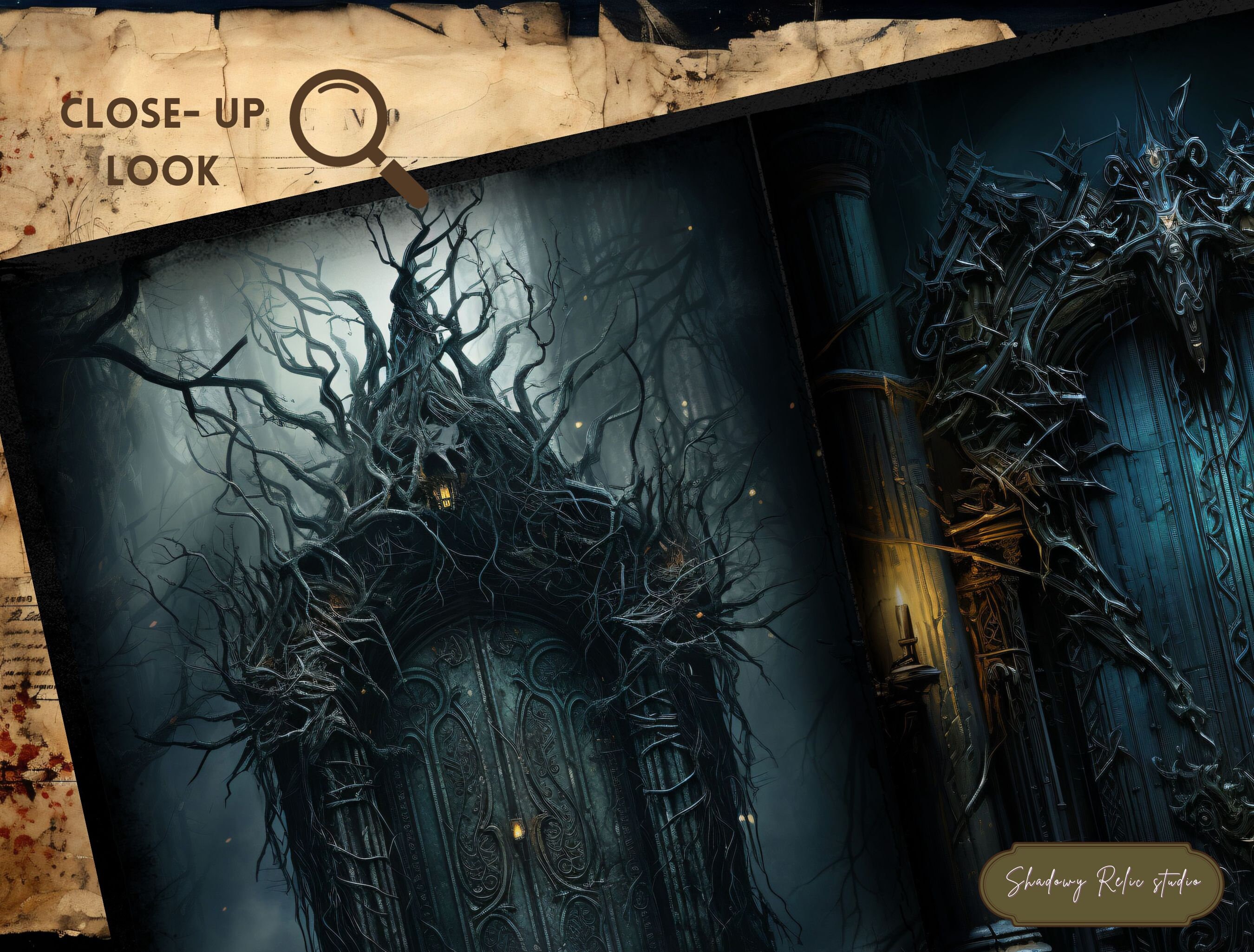 Gothic Doors Junk Journal Pages Gothic Printable Pages Collage Sheets ...
