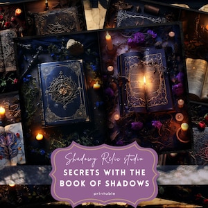 Junk Journal Book of Shadows Junk Journal Pages Gothic collage sheets scrapbooking cards ephemera Junk Journal Kit Occult Book of Shadows