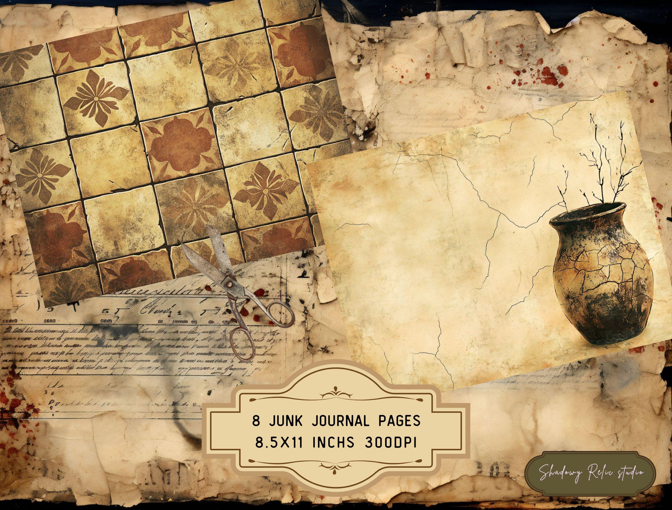 Post Apocalyptic Junk Journal Kit, Gothic Survival Ephemera, Apocalypse ...