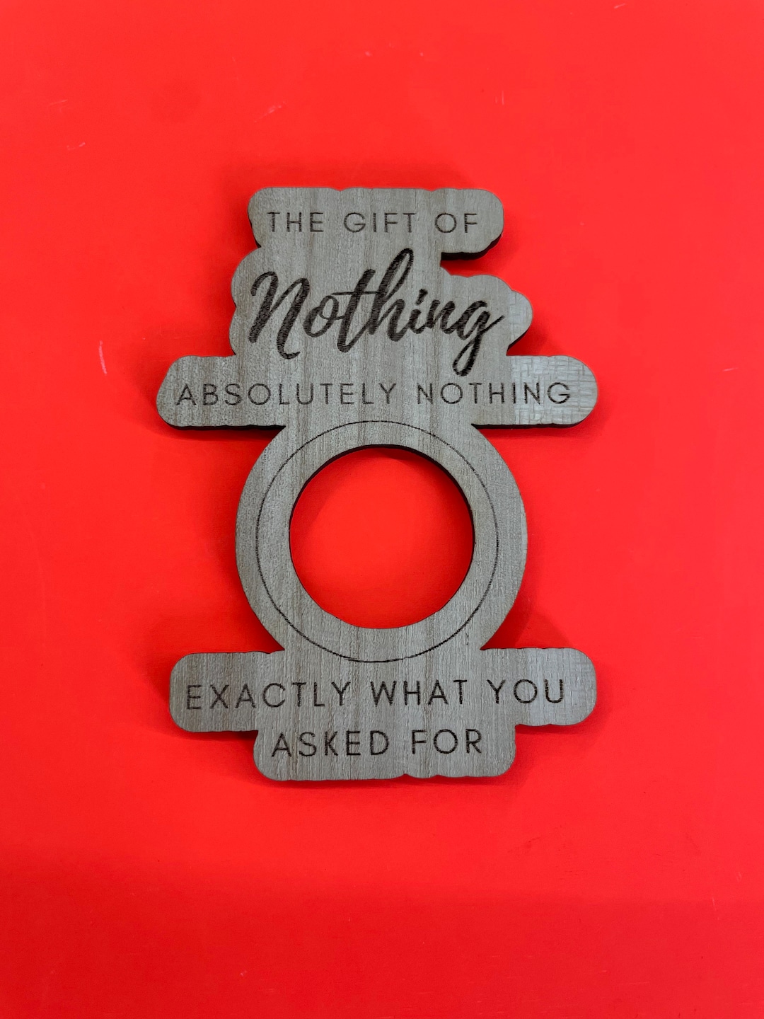 Nothing Present The Gift of Nothing Magnet - Etsy
