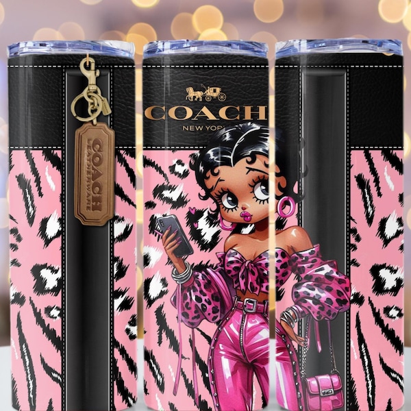 Copo térmico rosa Betty Boop de 20 oz