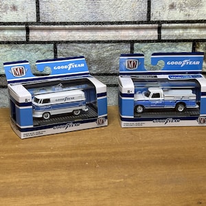 2x M2 Machines Die Cast GoodYear Van & Work Truck - SEALED!