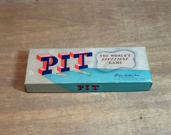 Jogo de cartas PIT Parker Brothers Vintage 1919 Complete o jogo de cartas mais animado, QuikShip grátis no mesmo dia