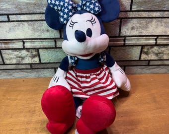 Disney Bunt Minnie Maus Plüsch USA Stars & Stripes Kuscheltier, Täglich kostenloser Versand!