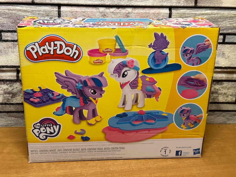 Mlp Container Play-doh My Little Pony Princess Twilight Sparkle & Rarity Fashion Fun ...