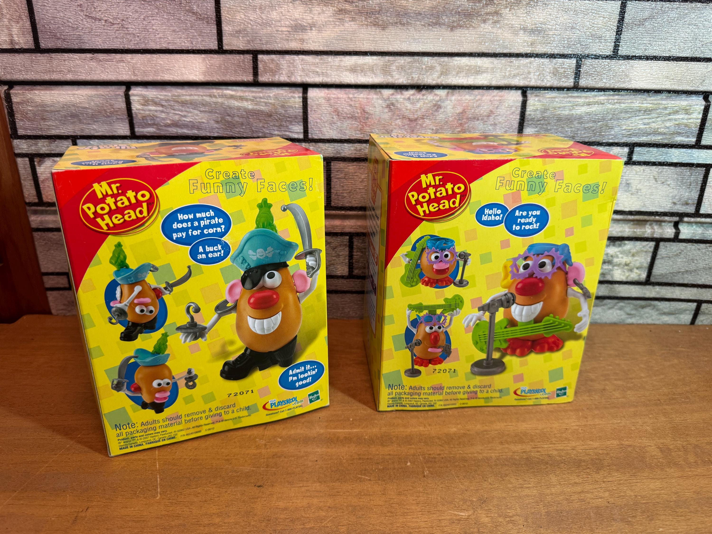 Playskool Potato Head 2x LOT, Superstar Pirate Spud Figures