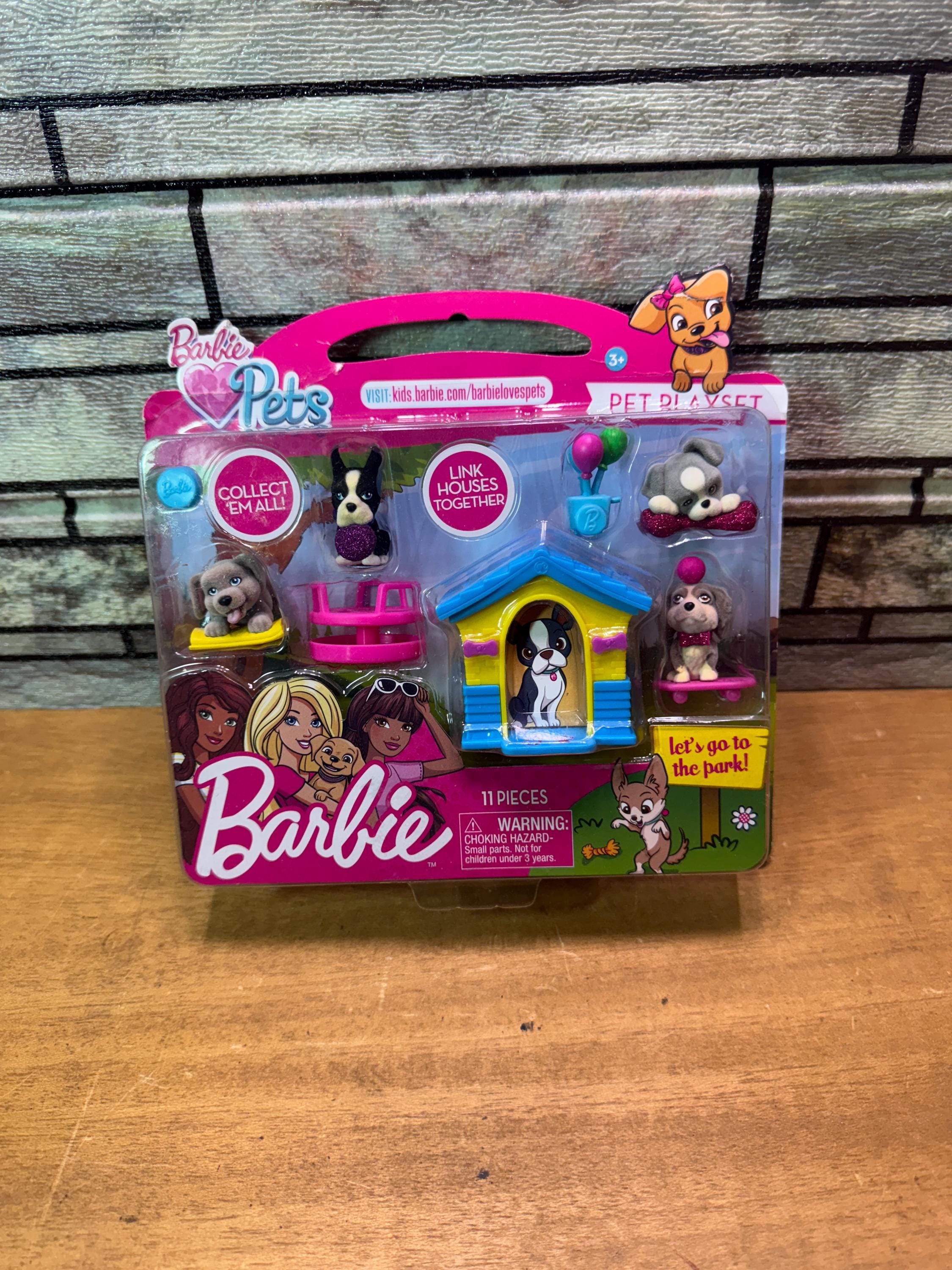 Barbie Pets: Dog House Pet Playset 11 Pieces Included!