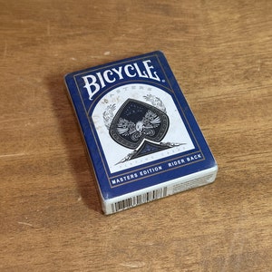 Bicycle MASTERS Edition Rider Back Shadow Blue Spielkartendeck, kostenloser QuikShip