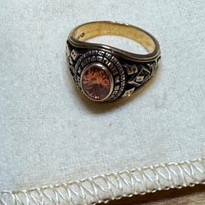 Fannin County High School 1985 カレッジリング 1985 Scarborough High School Class Ring: 10k Gold, Houston Texas