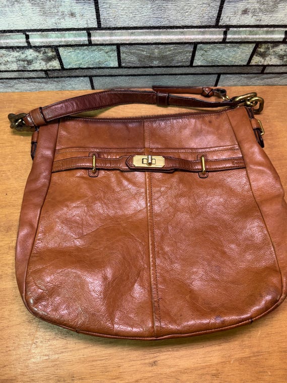 Coach Ashley - J1273-F17816 Brown Leather Hobo Shoulder Bag, 14