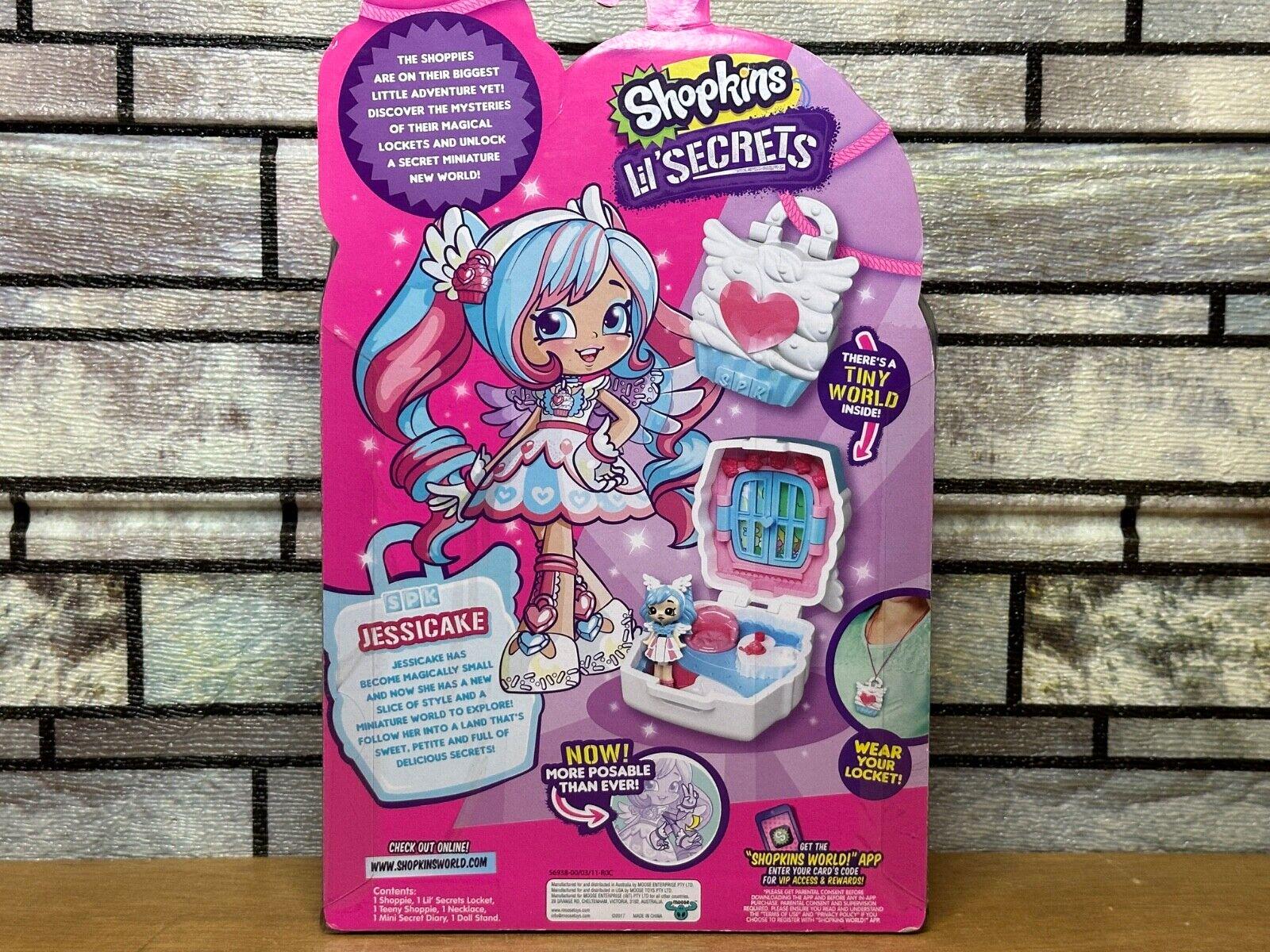 Shopkins Lil' Secrets Jessicake Doll With Locket & Teeny Shoppi