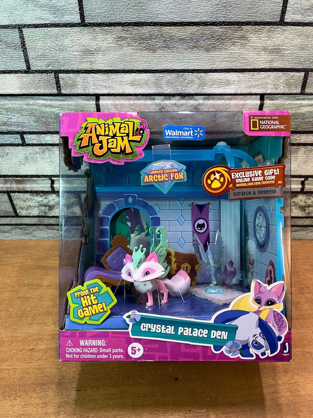 Crystal Palace Den Playset Natgeo Animal Jam Exclusive Arctic Fox