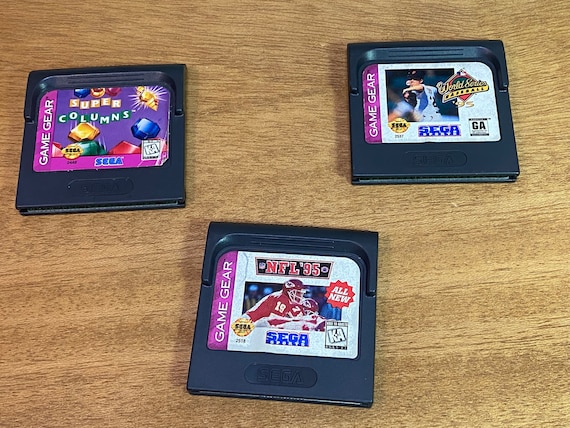 Sega Game Gear Game 3x Cartridge Lot Includes Super Columns Like