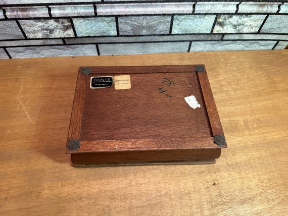 Antique Mahogany Trinket Box Collectors Compartme… - image 3