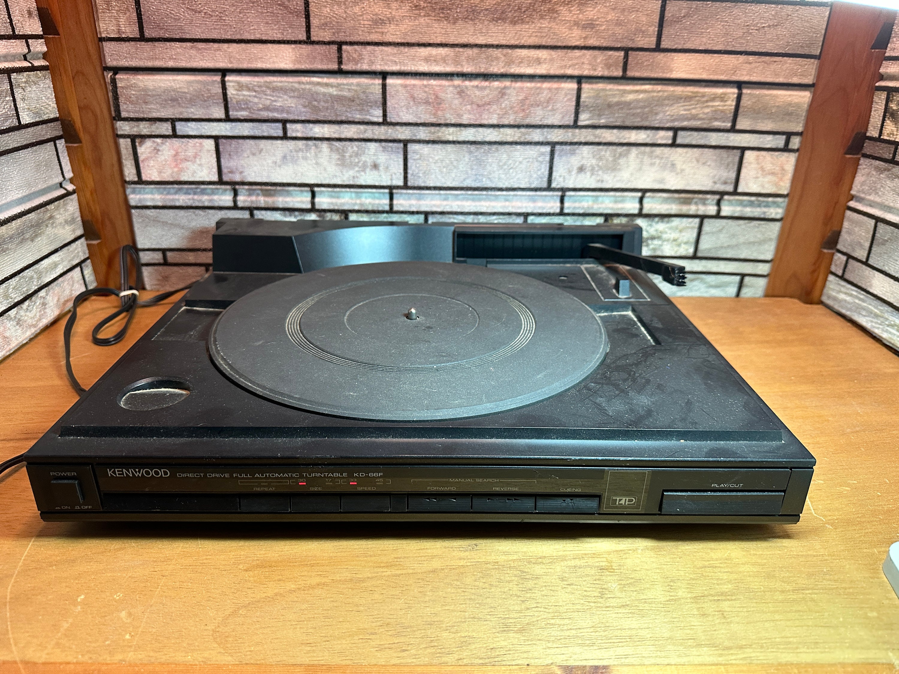 Vintage Kenwood KD-66F Direct Drive Linear Turntable, Same Day