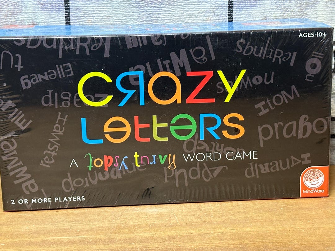 Crazy Letters A Tupsy Turvy Word Game by Mindware - SEALED! - Etsy