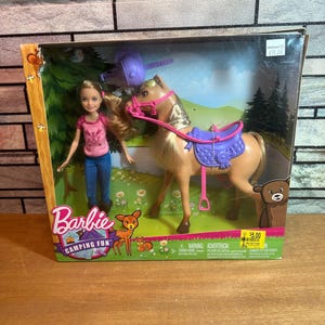 Barbie Camping Fun Pony & Stacie Doll Horse Play Set, DYX18, Free Daily QuikShip