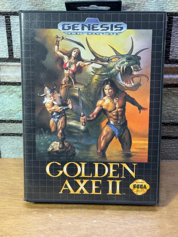 Golden Axe II (sega Genesis, 1992) W/ Case and Game - Etsy