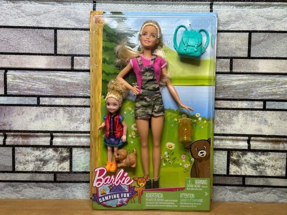 Barbie Camping Fun FNY48 Blonde Hiker Lantern Free Quikship Etsy