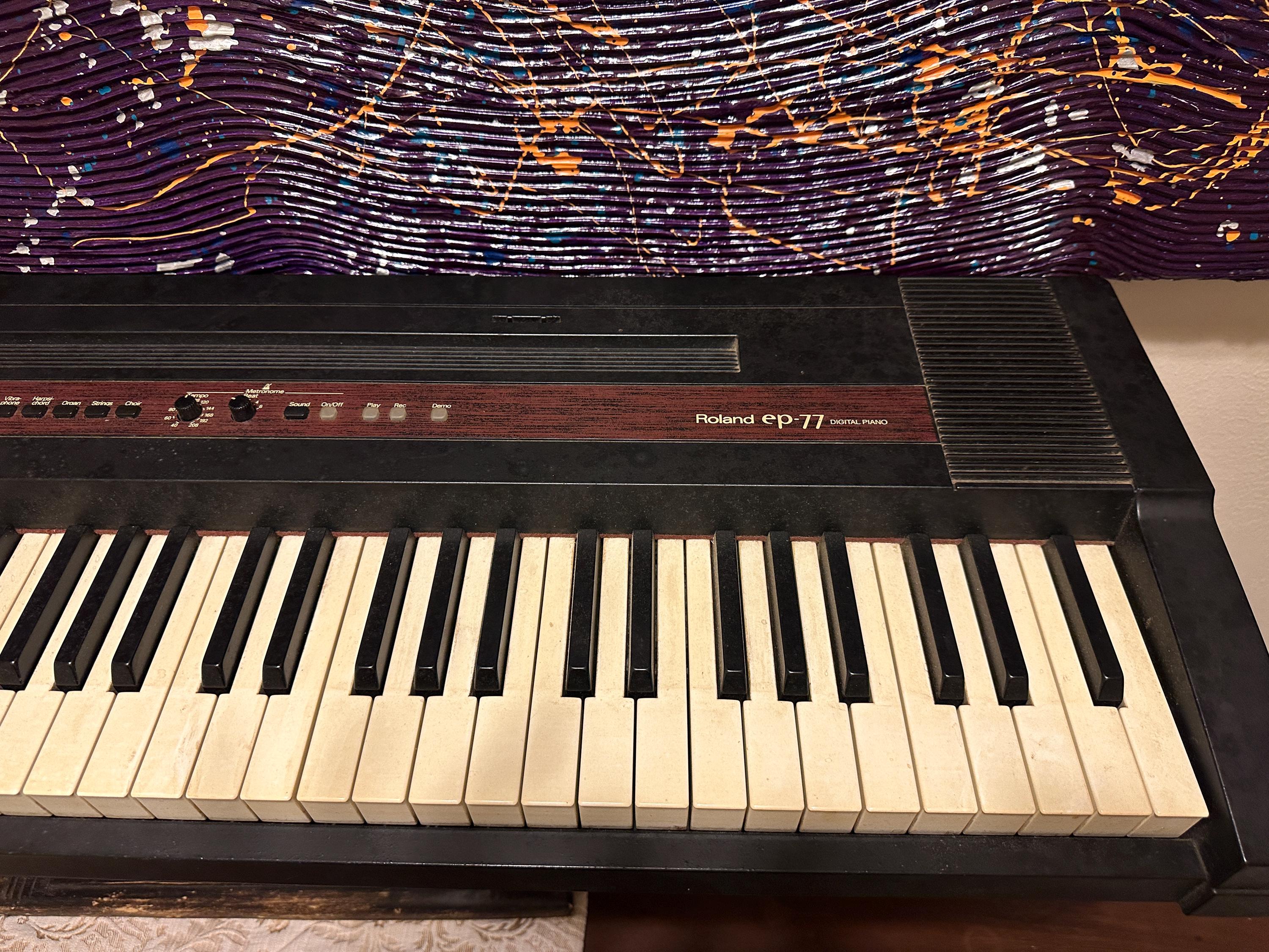 Roland ep-77 デジタルピアノ 76鍵キーボード 電源ケーブル付き、毎日