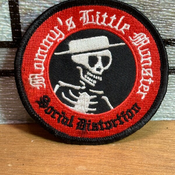 Social Distortion Mommy's Little Monster Logo 3 Inch Iron On Patch, Free QuikShp