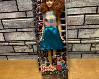 barbie blue heart dress Barbie x Unique Vintage Red Hearts Loving You Swing Dress XL/14-16