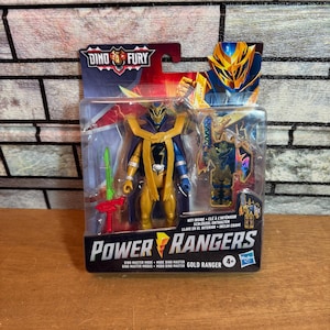 POWER RANGERS Dino Fury Master Mode Gold Ranger-sleutel, wij verzenden dagelijks USPS-verzekerd