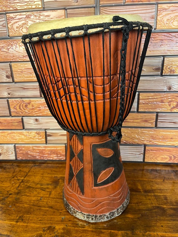 Hand Made Drum World Rhythm Djembe 10 x 20 in.