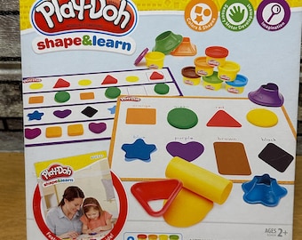 Play-Doh Shape & Learn: Juego de 8 recipientes con formas y colores (¡sellado!)