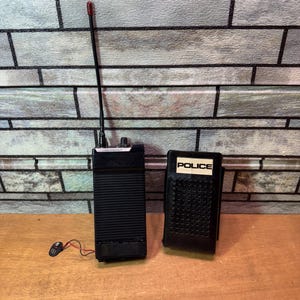 Scanner tascabile vintage Craig UHF a 4 canali con custodia HPD Police (non testato/così com'è)