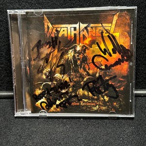 Death Angel &quot;Relentless Retribution&quot; Signed CD Case, with CD and Insert, Free Daily Shipping