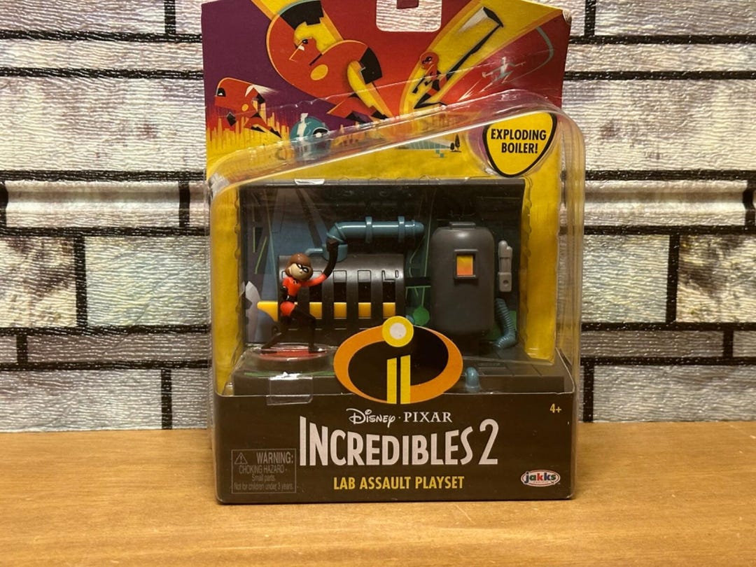 Pixar Lab Disney Pixar Incredibles 2 Lab Assault Playset by JAKK - NIB! - Etsy